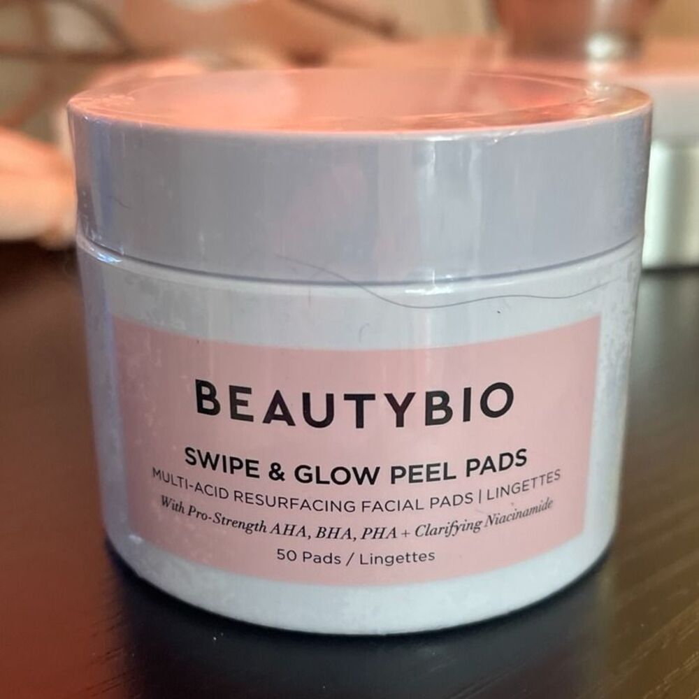 BeautyBio Swipe & Peel Glow Pads (BHA/AHA/PHA Resurfacing Facial Pads) 50 count